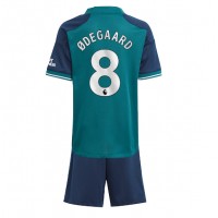 Camisa de Futebol Arsenal Martin Odegaard #8 Equipamento Alternativo Infantil 2023-24 Manga Curta (+ Calças curtas)